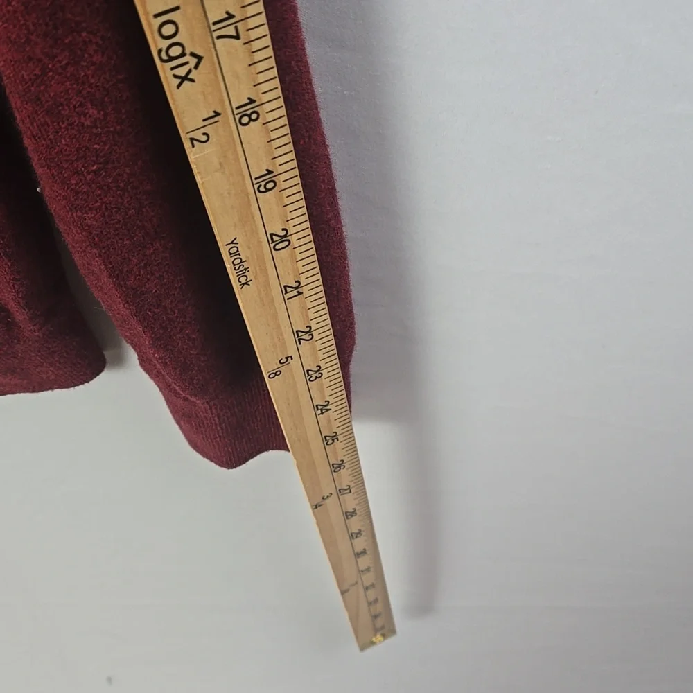 Banana Republic‎ Men's Burgundy Premium Yarn Crewneck Sweater Sz L Cotton Blend